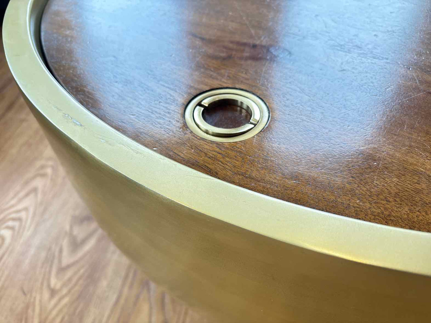 West Elm Drum Storage Cocktail Table
