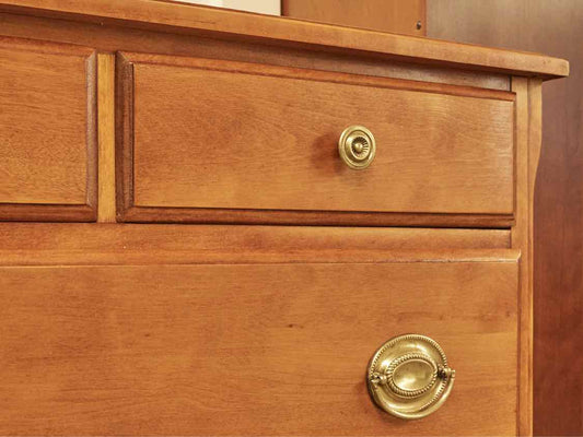 Solid Birch Six Drawer Chest in Honey Finish