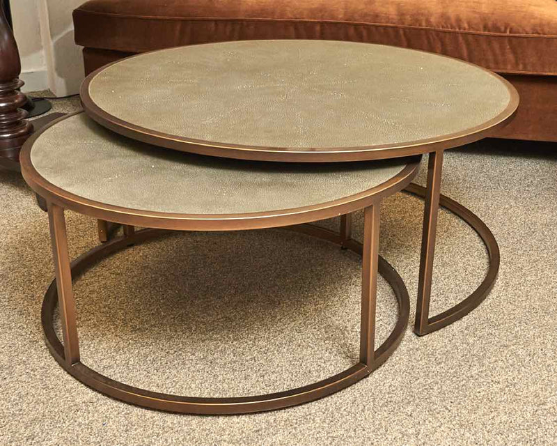 Four Hands Shagreen Nesting Coffe Tables