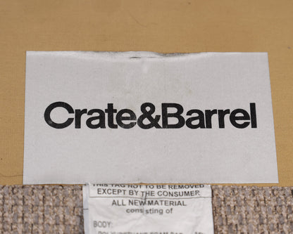 Crate & Barrel Upolstered 4-Piece Sectional W/ Ottoman