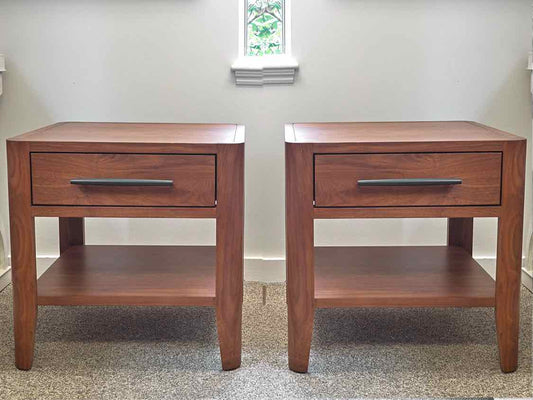 Pair of Rejuvenation 'Colfax' Nightstands in Walnut
