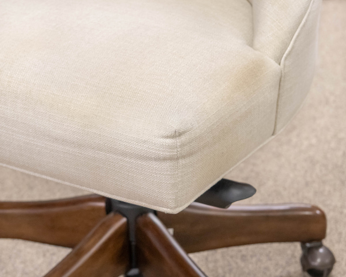 Pottery Barn Hayes Tufted Swivel Desk Chair