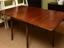 Cherry Drop Leaf Dining Table with Spool Legs