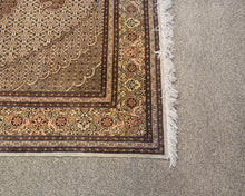 Persian Mahi Tabriz Wool Plum & Taupe Rug