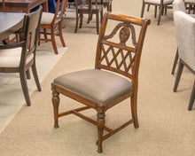 Fine Furniture Design Set Of 8 Dining Chairs On Black & Beige Stripe Seats