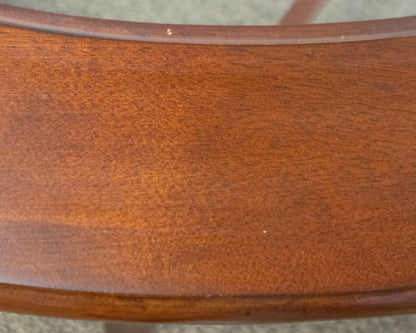 Oval Cherry & Glass Cocktail Table