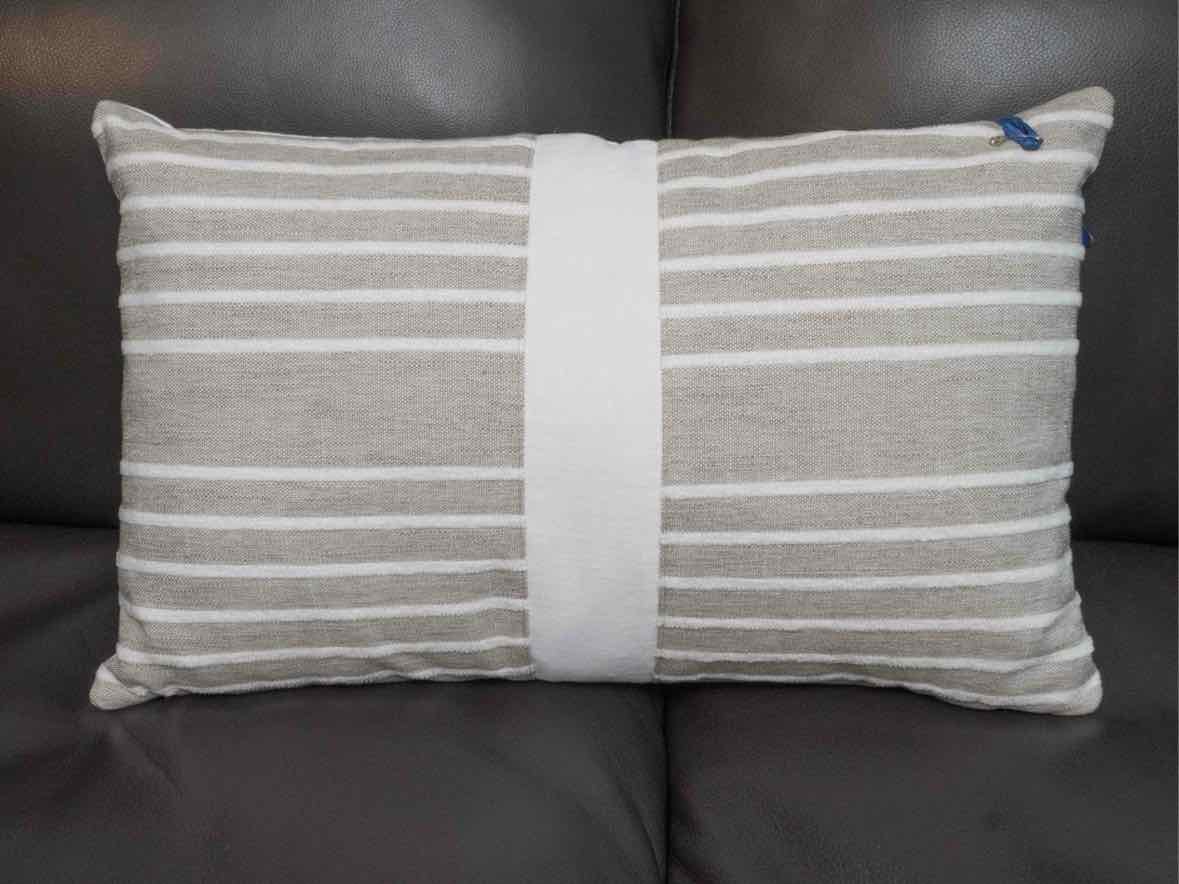 Fragments Idenity Cream & Beige Cotton /Linen Accent Pillow