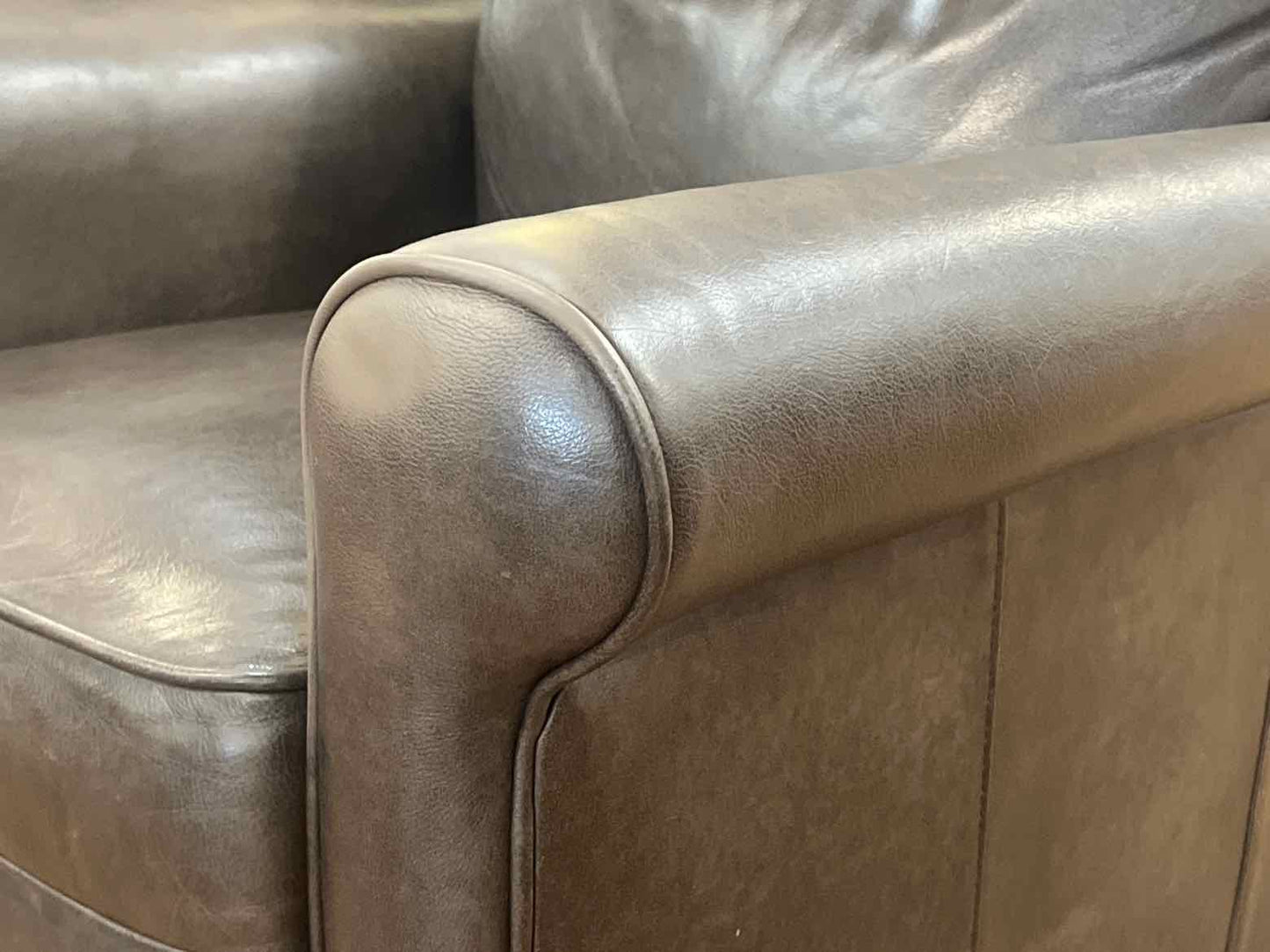 Boston Interiors Dark Brown Leather Recliner