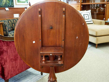 Solid Mahogany Birdcage Tilt Top Table