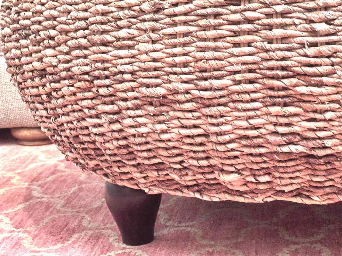 Woven Round Cocktail Table