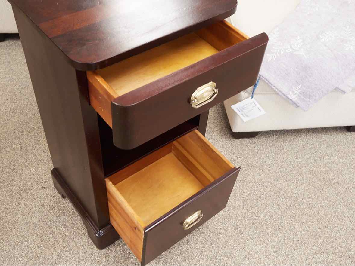 Solid Cherry Two Drawer Nightstand