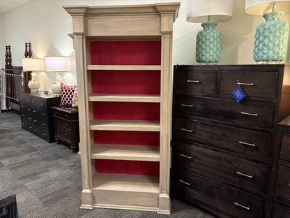 Painted Grey 4-Shelf Bookcase