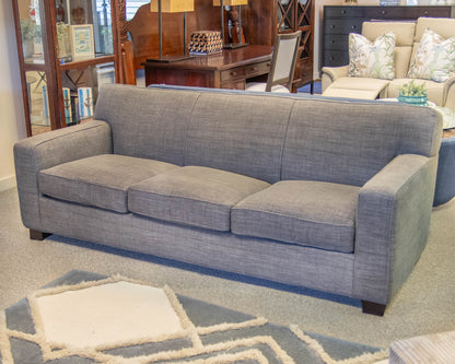 Crate & Barrel Cameron 89" Track Arm Sofa in Grey Tweed