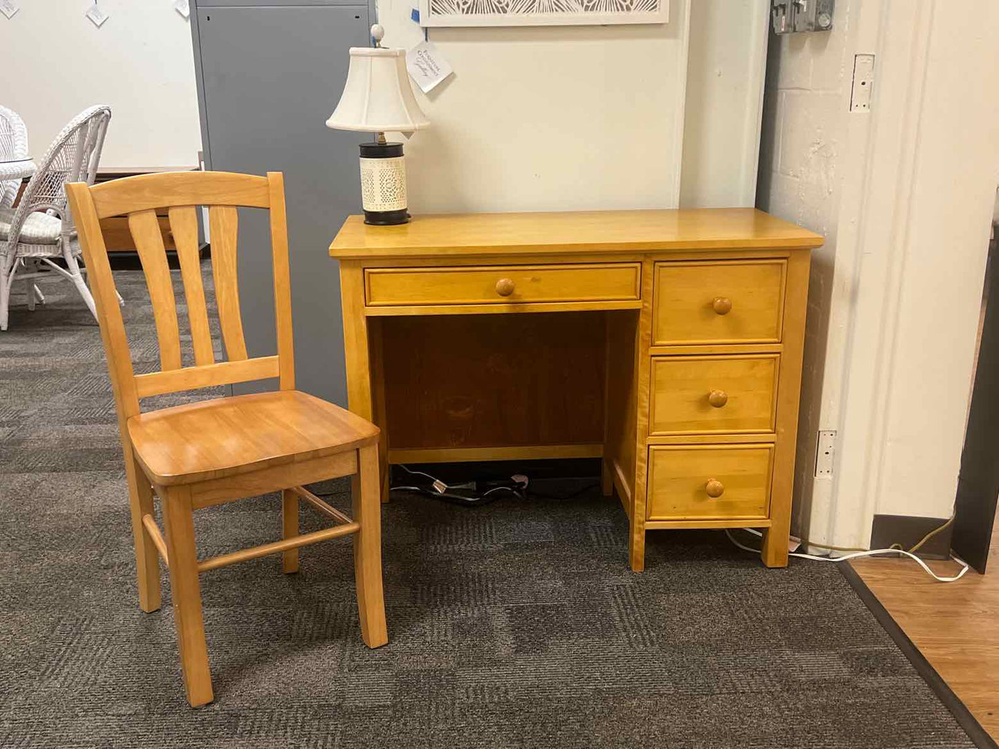 Maple Student Desk w/ Chair