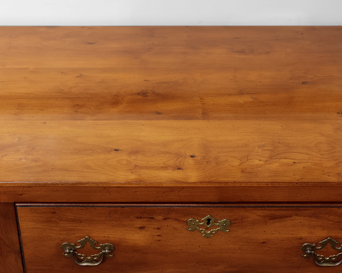 Wright Table Company Chippendale Solid Yew Wood Console