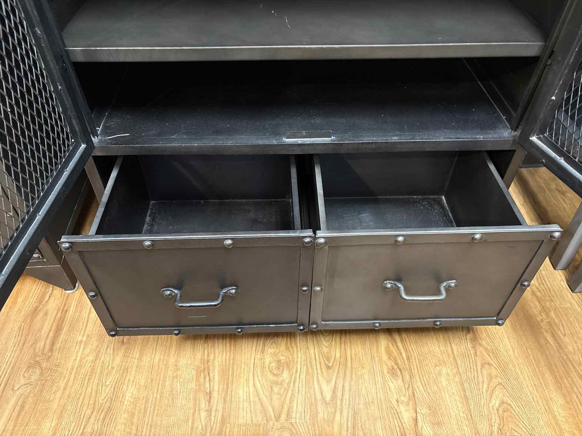 RH Vintage Industrial Steel Cabinet