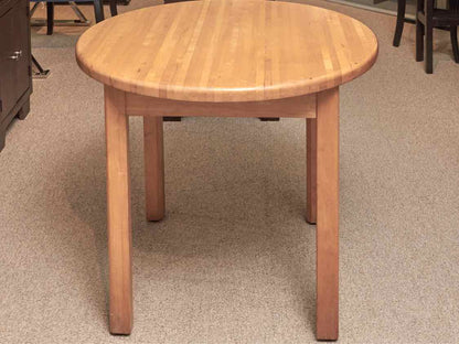 Butcher Block Round Dining Table