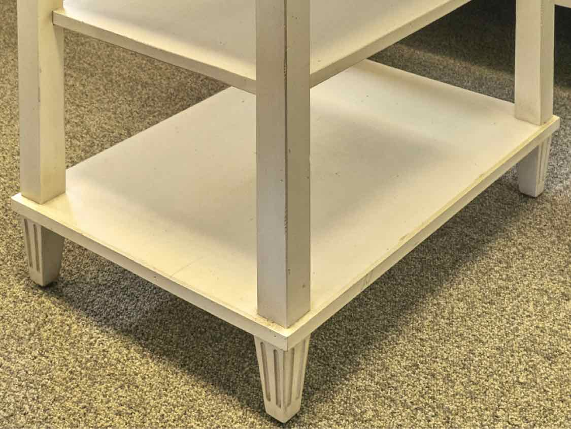 Ethan Allen 'Swedish Home' Cream Two Shelf Nightstand