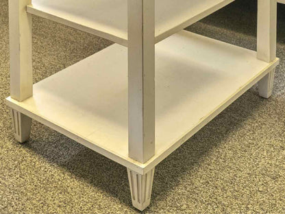 Ethan Allen 'Swedish Home' Cream Two Shelf Nightstand