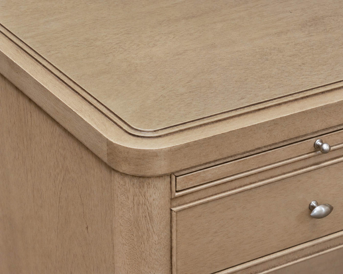 Barbara Barry for Baker Gray Wash Bedside Chest