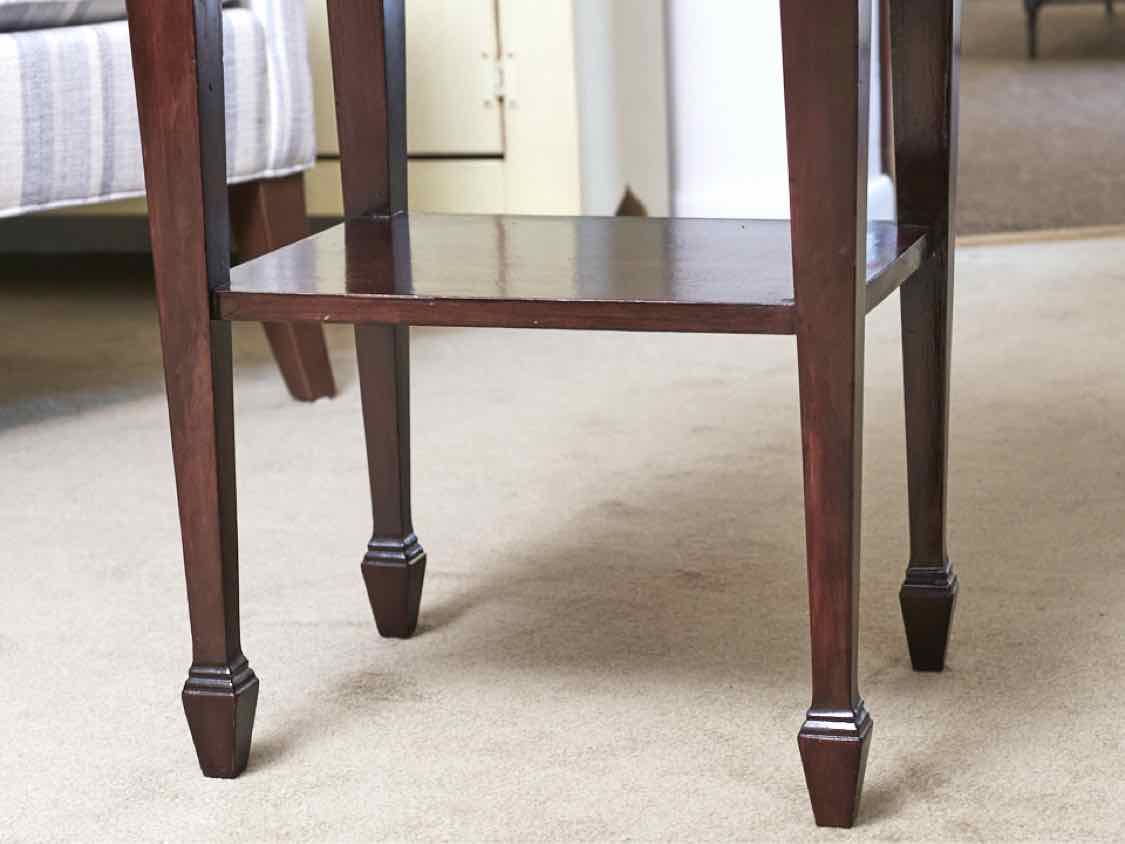 Mahogany 1 Drawer & Shelf Side Table