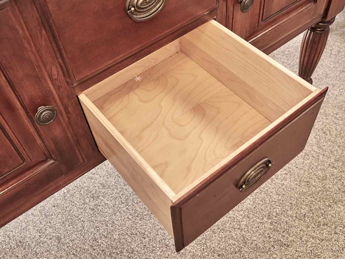 Nichols & Stone Server in Cherry with Brass Pulls