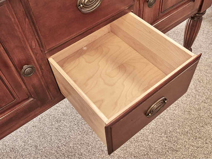 Nichols & Stone Server in Cherry with Brass Pulls