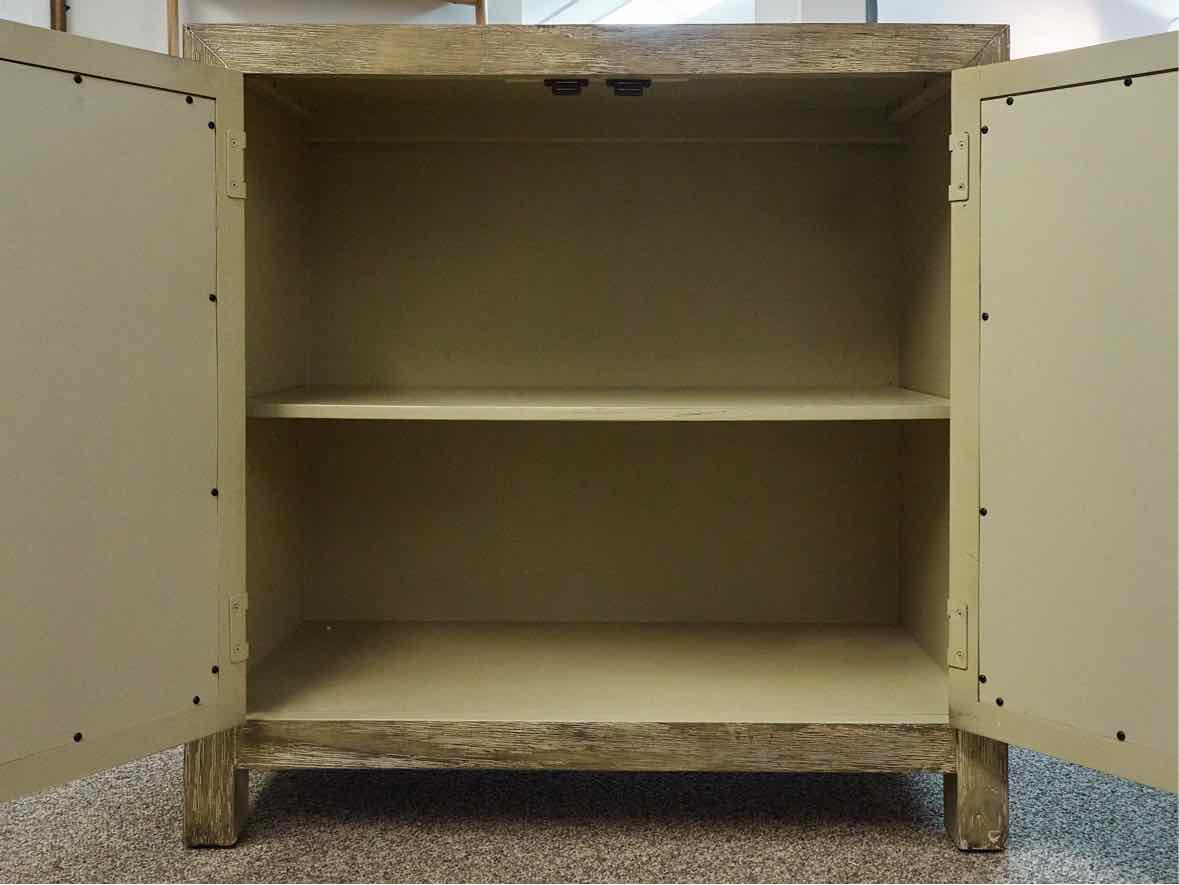 Distressed Two Door Accent Chest