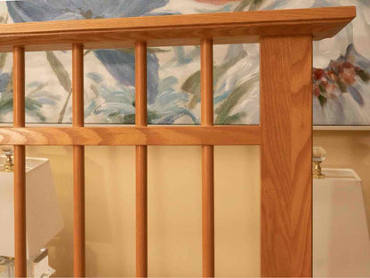 Vaughan Bassett Honey Oak Spindle Back Queen Headboard