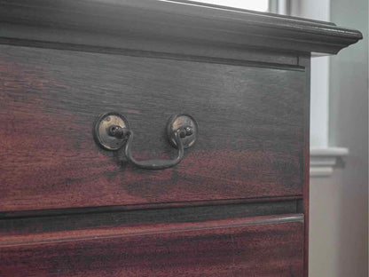 Mahogany Chest-on-Chest with Brass Pulls