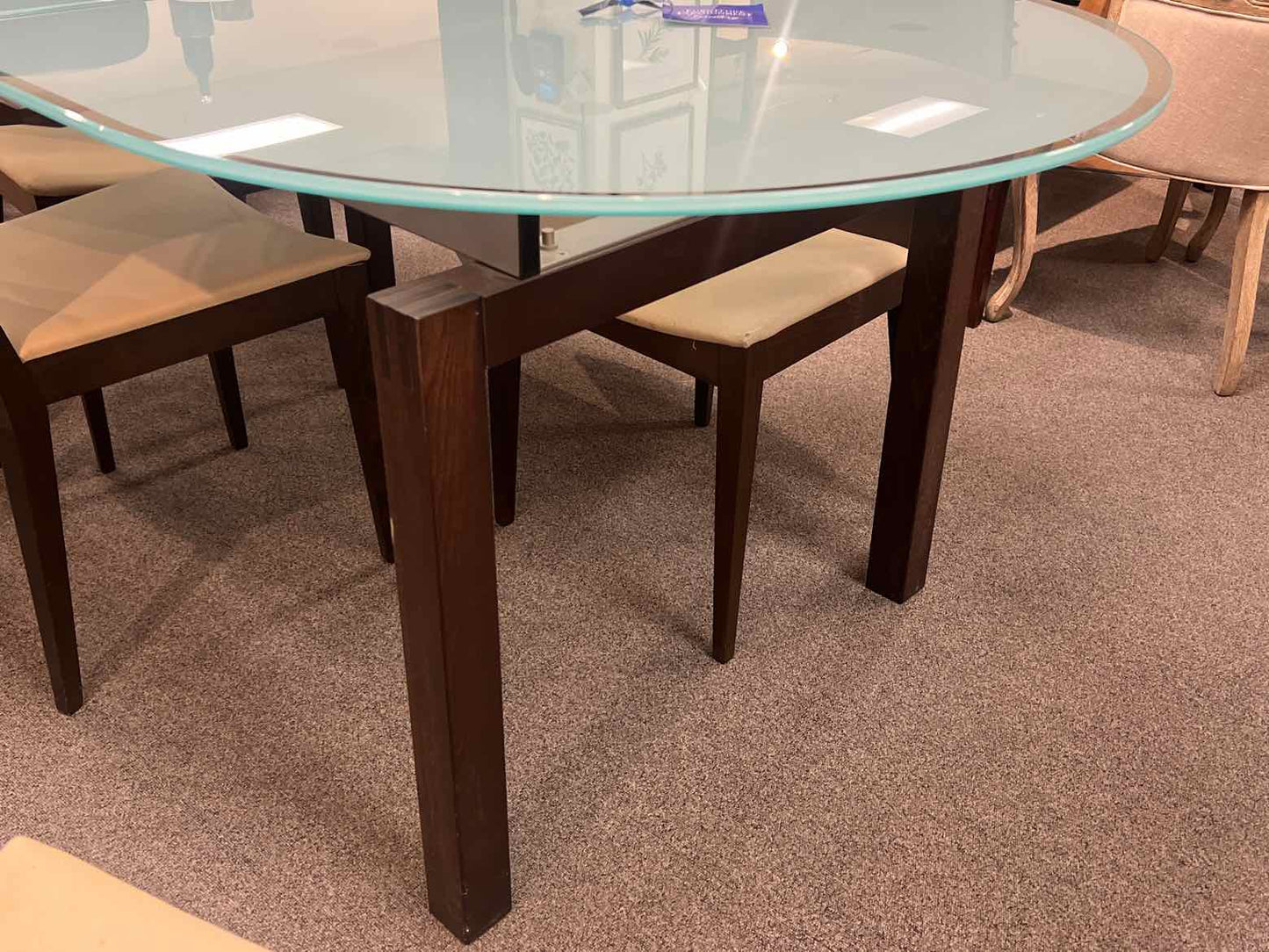 Calligaris Frosted Glass Dining Table