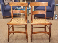 Pair of Caned Seat Side Chairs