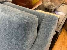 Ethan Allen Denim Blue Sofa