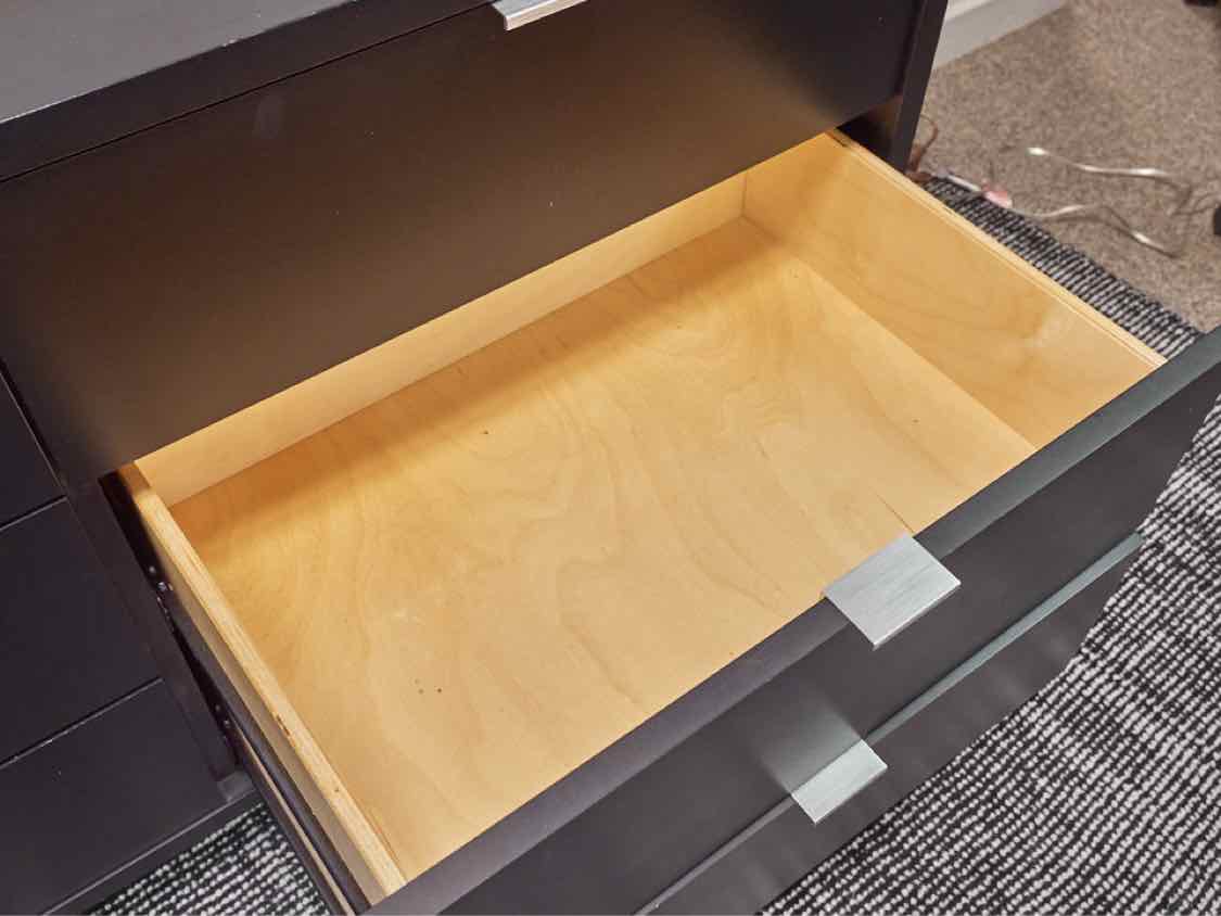 Room & Board Black Contemporary Nine Drawer Dresser