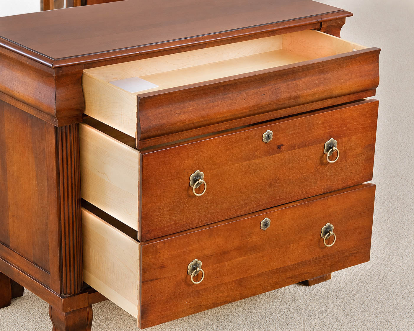 Ethan Allen British Classics Three Drawer Nightstand