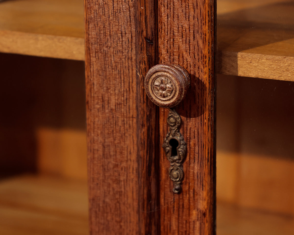 Antique Mahogany 2-Door Cabinet