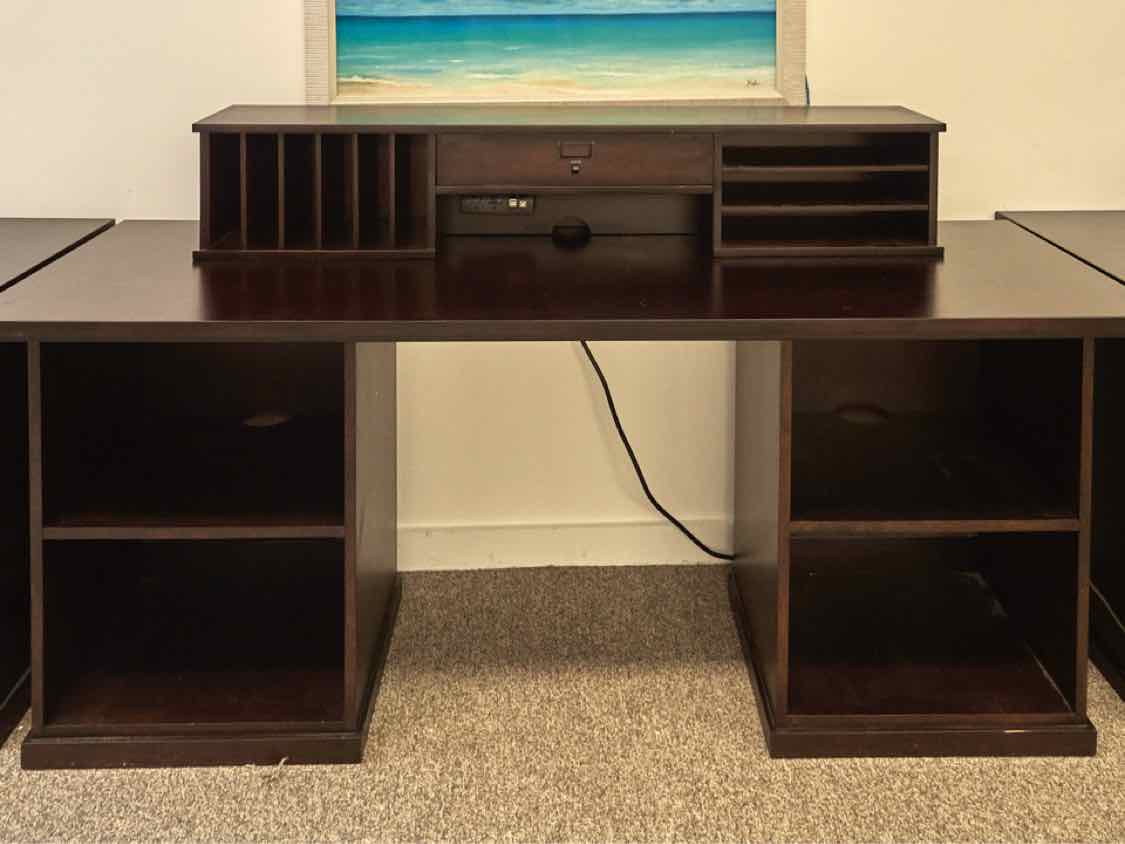 Pottery Barn 'Bedford'  Desk with Cubby Hutch in Espresso Finish