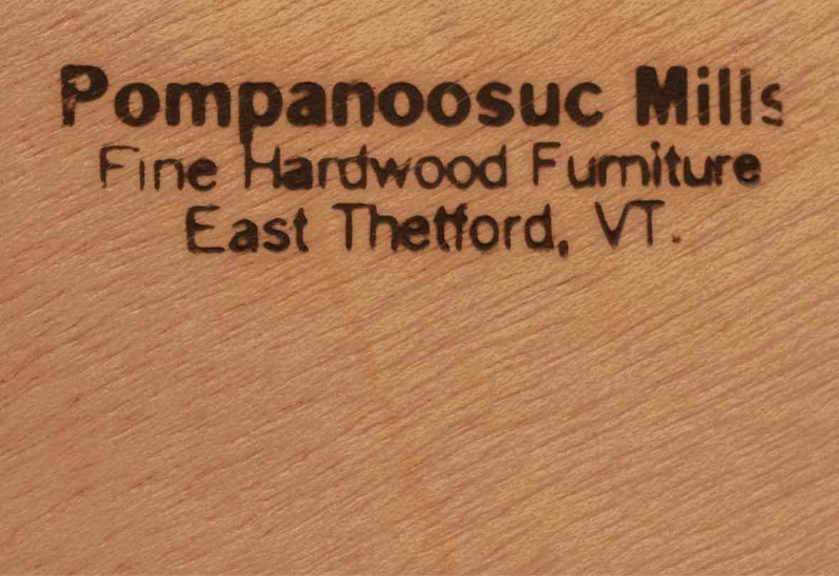 Pair Of Pompanoosuc Mills Natural Cherry 1 Drawer & Shelf  Nightstands