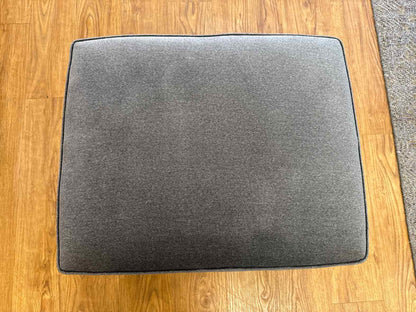 Flexsteel Pair of Charcoal Swivel Chairs w/ Ottoman