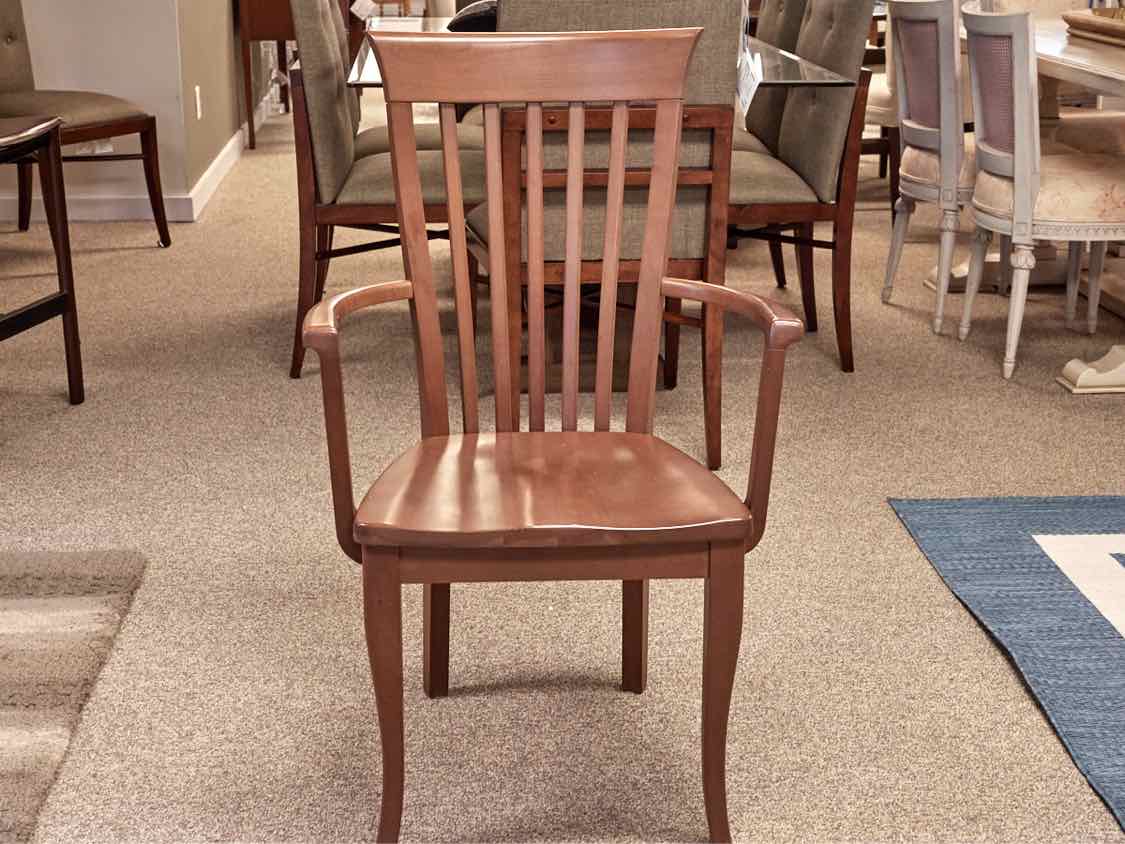 Set of Circle Furniture 10 'Berkeley' Cherry Dining Chairs with Walnut  Finish