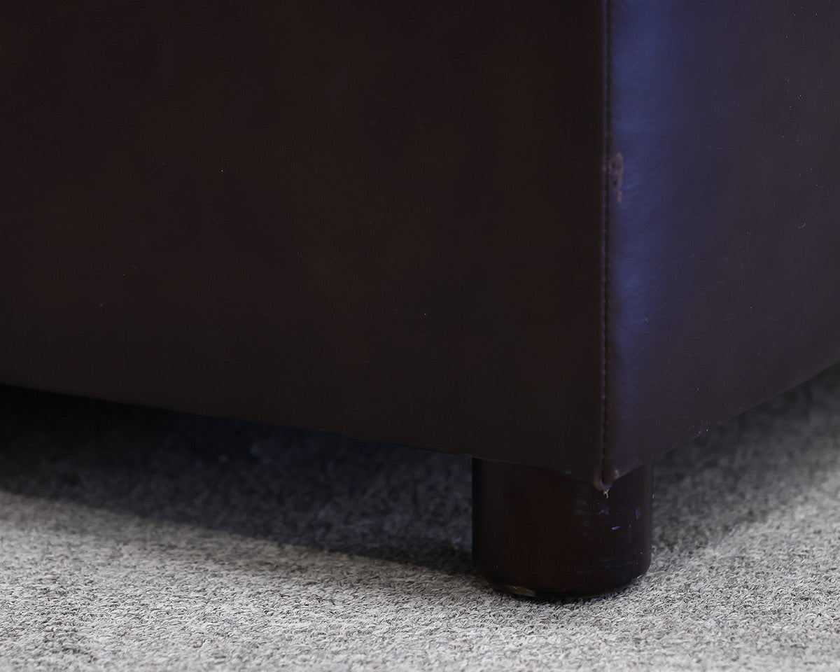Leather Lift Ottoman