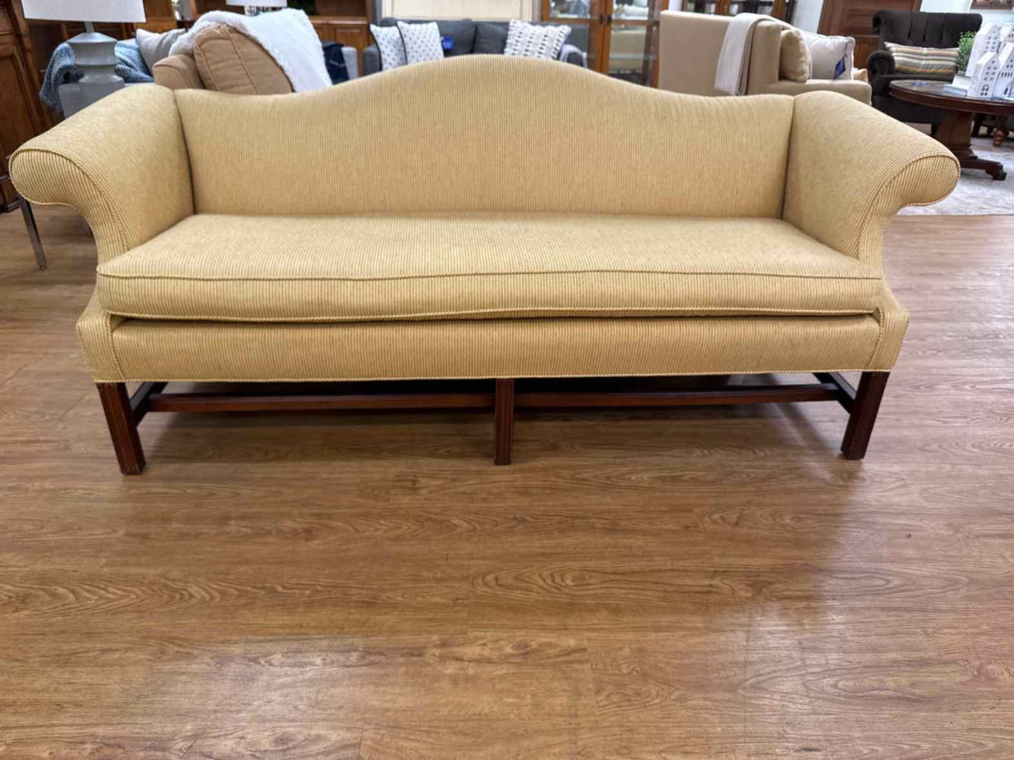 Bench Seat Chippendale Camelback Sofa