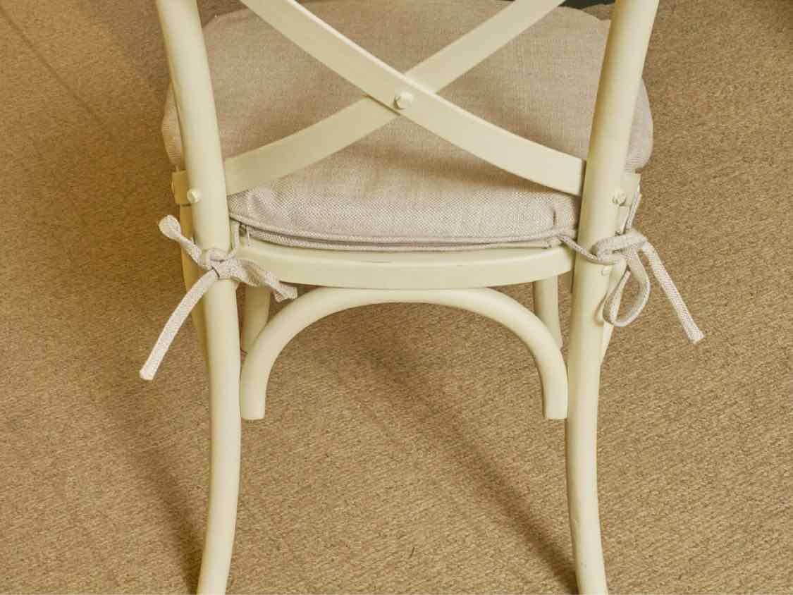 Set of 4 RH 'Madeline' Ivory Bistro Dining Chairs with Cain Seats