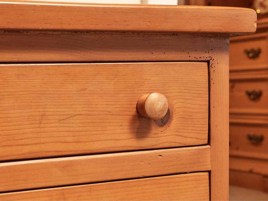 Pine 3 Drawer Side Table