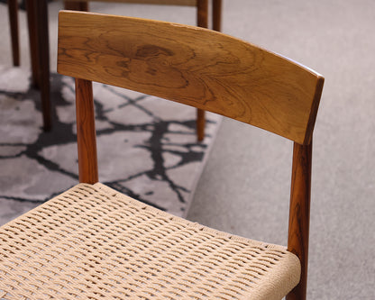 Mid Century Teak Dining Table & Set of (8) Dining Chairs