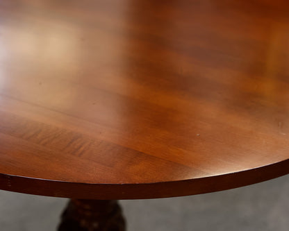 Ethan Allen British Classics Round Accent Table w/ Pineapple Pedestal