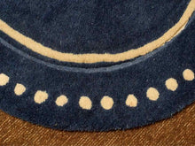 Safavieh Round Area Rug in Navy Blue & Ivory