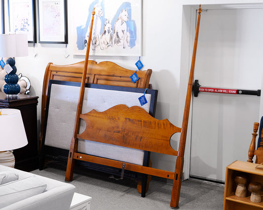 Eldred Wheeler Tiger Maple Canopy Full Bed