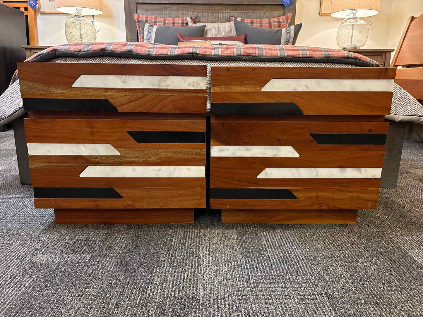 Pair of CB2 'Edie' Nightstands