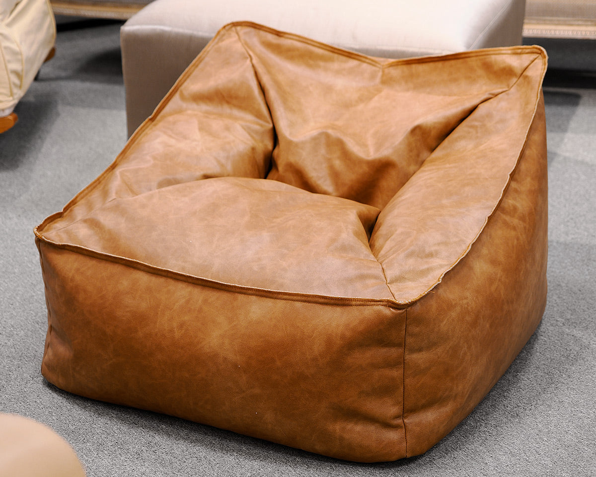 Pottery Barn Teen Vegan Leather Bean Bag Lounger